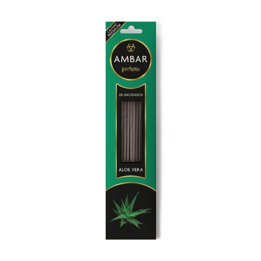 AMBAR INCIENSO ALOE VERA 20 VARILLAS