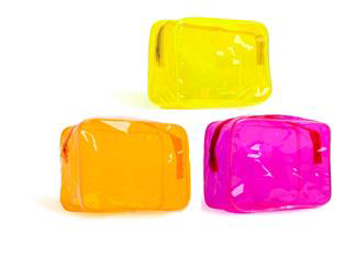 IDC INSTITUTE NEON TRANSPARENT BAG