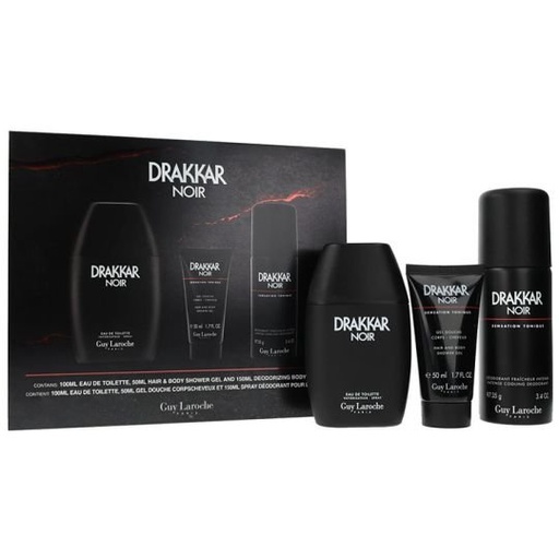 DRAKKAR NOIR EDT100+DEO SPRAY 150+H&B 50
