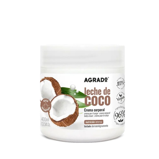 AGRADO CREMA CORPORAL COCO 400 ML
