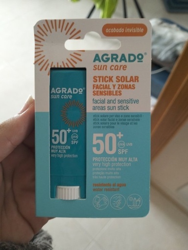 AGRADO STICK SOLAR FACIAL SPF50 15 ML