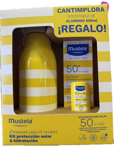 MUSTELA PACK SOLAR SPF50 200+STICK 40+BO