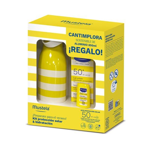 MUSTELA PACK SOLAR SPF50 100+STICK 9+BOT