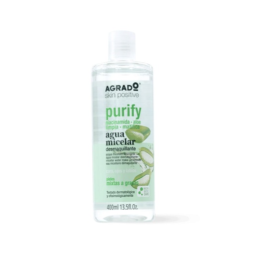 AGRADO AGUA MICELAR PURIFY 400 ML