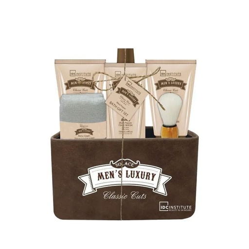 IDC INSTITUTE MEN'S LUXURY WASH BAG 4PCS