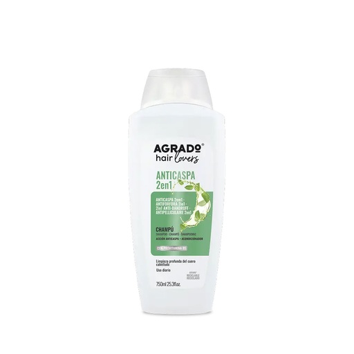 AGRADO CHAMPU ANTICASPA 2iN1 750ML
