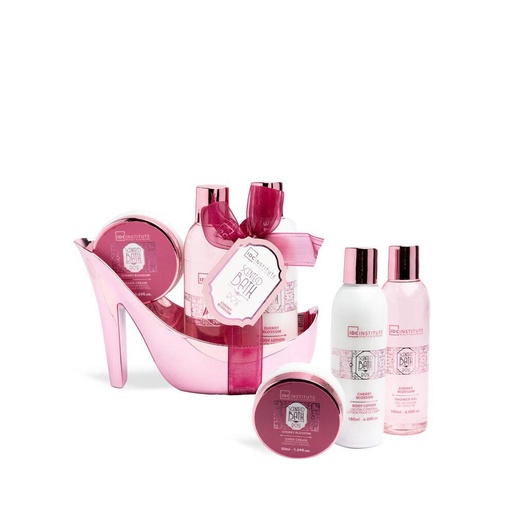 IDC INSTITUTE BATH ROSE HEEL SET 3 PCS