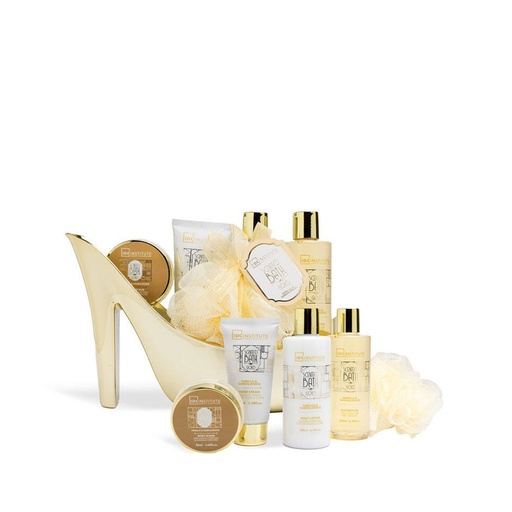 IDC INST.SCENTED BATH GOLD HEEL SET 5PCS