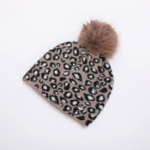 MIMI-MUA BERRETTO LEOPARDATO FANGO
