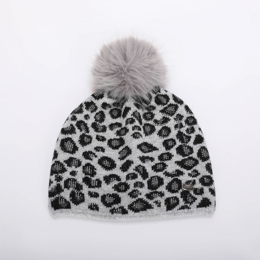 MIMI-MUA BERRETTO LEOPARDATO GRIGIO