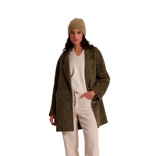 MIMI-MUA CAPPOTTO CORTO VERDE MILITARE