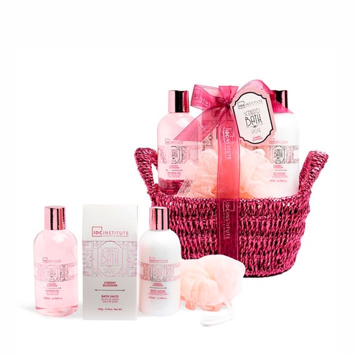 IDC INS.SCENTED BATH ROSE BASKET 4 PCS