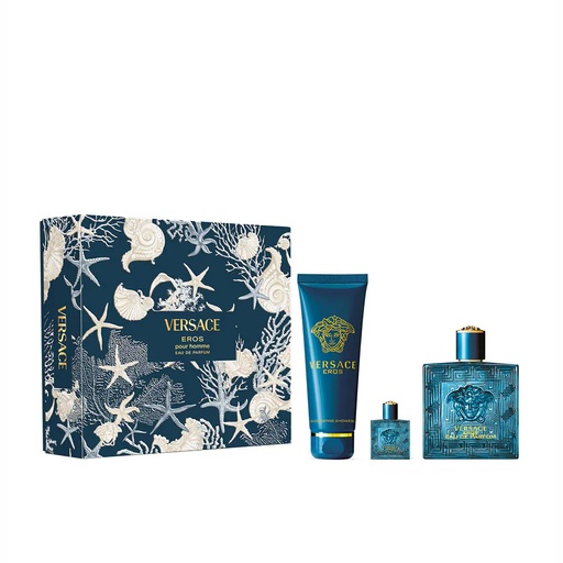 VERSACE EROS EDP 100+GEL 150+EDP 5 ML
